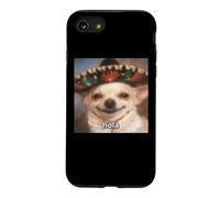 "Hola” Funny Chihuahua Dog Blurry Meme Spanish Case for iPhone SE (2020) / 7/8