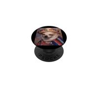 "Hola" Funny Spanish Chihuahua Dog Sombrero Blurry Meme PopSockets Adhesive PopGrip