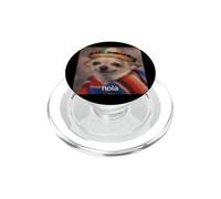 "Hola" Funny Spanish Chihuahua Dog Sombrero Blurry Meme PopSockets PopGrip for MagSafe
