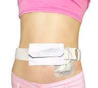 Hola Health Feeding Tube Belt Peg Tube Holder PD Catheter Belt Pouch Pd Peritoneal Dialysis Accessories G-Tube J Feeding Tube Supplies for Women Men, White Large(38-51 inch)