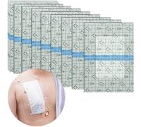 Hola Health Waterproof Shower Protector | 10x12 inch Dializ Catheter Shower Cover Large | No Glue Picc Line PD Peritoneum Dialysis Accessories Bandage at The Center of Breast Chemoter (Pack of 7)