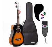 Hola! Music Acoustic Guitar Bundle for Beginners and Kids - 3/4 Size (36") Guitars - "Sunburst"