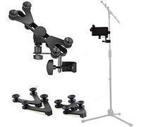 Hola! Music HM-MTH Microphone Music Stand Tablet Smartphone Holder Mount - Fits Devices from 6 to 15 Inch