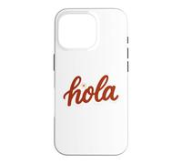 Hola Spanish Greeting Cute Red Hello Latina Boho Summer Case for iPhone 16 Pro