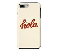 Hola Spanish Greeting Cute Red Hello Latina Boho Summer Case for iPhone 7 Plus/8 Plus
