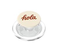 Hola Spanish Greeting Cute Red Hello Latina Boho Summer PopSockets PopGrip for MagSafe