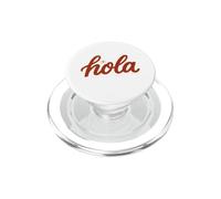 Hola Spanish Greeting Cute Red Hello Latina Boho Summer PopSockets PopGrip for MagSafe