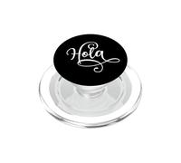 Hola Spanish Hello Spain Mexico Hispanic Fancy Script PopSockets PopGrip for MagSafe