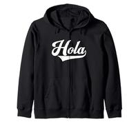 Hola Spanish Mexico Funny Cinco de Mayo Latin Hispanic Zip Hoodie