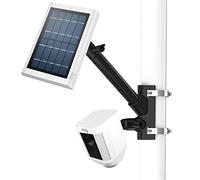 HOLACA 2-in-1 Pole Mounting Bracket for Ring Stick Up Cam/Spotlight Cam Pro/Plus/Outdoor Cam Plus, Solar Panel and Battery Outdoor Mount Accessories