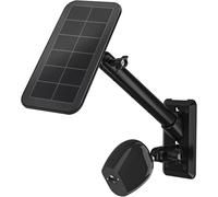 HOLACA 2 in 1 Wall Mount Compatible with Arlo Pro 4/3/Ultra/Essential, eufyCam 1/2/2C/2C Pro/3/3C/E, for Camera and Solar Panel with 1/4" Thread, Black