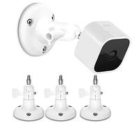HOLACA 3 Pack Wall Mount for Blink Mini & Blink Indoor, Adjustable 360° Swivel & 90° Tilt, Stainless Steel & Aluminium, White