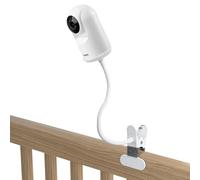 HOLACA Camera Clamp Mount Compatible with Vetch Advanced HQ Max Baby Monitor Camera and Other Standard 1/4 Threaded Hole Cameras for Crib Nursery Pillars (White) (Clamp)