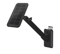 HOLACA Clip Hook Extension Wall Mount Compatible with R ing/Arlo/Wyze/Eufy/Waterstone Solar Panel, Mount Bracket for R ing Solar Panel (Wall Mount/Black)