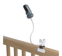 HOLACA Flexible Clip Mount + Base Connect for Owlet Cam 2, Adjustable 360 Degree Mount for Owlet Cam 2 Baby Monitor (Clip Mount)