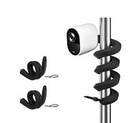 HOLACA Flexible Mount Compatible with Eufycam 1/2/2C/2C Pro/3/3C/E, Arl o Pro 2/3/4/Ultra 1&2/Essential Surveillance Cameras, and Other Cameras with 1/4" Thread, Black | 2PCS