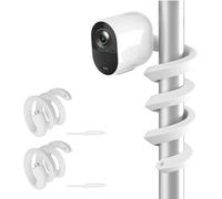 HOLACA Flexible Twist Camera Mount Compatible with Eufycam 1/2/2C/2C Pro/3/3C/E/S3 Pro, Arlo Pro 4/Pro 3/Pro 2, Arlo Ultra/Ultra 2, Reolink Argus 2, Pack of 2, White