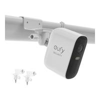 HOLACA Gutter Mount Compatible with Eufycam 1/2/2C/2C Pro/3/3C/E, Arl o Pro 2/3/4/Ultra 1&2/Essential Surveillance Cameras, and Other Cameras with 1/4" Thread, White | 2PCS