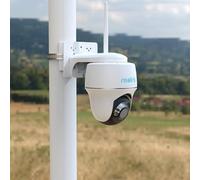 HOLACA Pole Mount Compatible with Argus PT 3MP, 4MP/2K, 5MP/2K, 4K/8MP, Go PT Ultra,SEHMUA Solar Security Camera (Camera NOT Included), Pole Mount | White