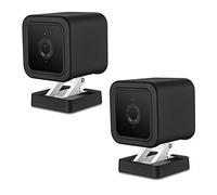 HOLACA Silicone Skin for Wyze Cam v3- Come with Quick Wall Mount Bracket - Anti-Scratch Protective Cover - Extra Protect Wyze Cam v3 Camera (2Pack Black)