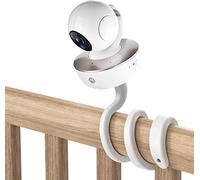 HOLACA Universal Mount Compatible with Arlo/GHB/HelloBaby/ieGeek/Momcozy/Motorola & More Baby Monitors (1/4 Inch Thread). Assembly Tool-Free & Residue-Free, White Flexible Holder