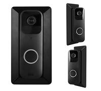 HOLACA Wall Plate with 35 Degree Left/Right Angled Wedge Mount for Blink Video Doorbell -[Hard ABS Material] (Black)