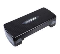 HolaHatha Compact Portable Aerobic Step Platform, Fitness Cardio Stepper w/ Adjustable Height for Home & Gym, L70.5 x W30.5 x H12.5cm Dimensions, Black