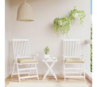 Holamys Pallet Cushion Set Seat, Couch, Chair, Beige Pillow, Large, Room Floor Cushions - 2 Square Oxford Fabric Pillows for Yoga, Meditation, Picnic - vidaXL