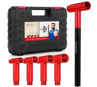 HolaYou Door Hinge Adjustment Tool,Hinge Gap Adjusting Wrench Set for Residential and Commercial Heavy Door,Hinge Repair Wrench for Round Bolt Hinged Doors.