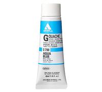 Holbein Acrylic Gouache Artists Acrylic Polymer Emulsion, 40ml Aqua Blue (D799A)