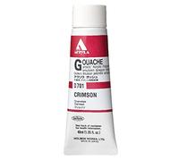 Holbein Acrylic Gouache Artists Acrylic Polymer Emulsion, 40ml Crimson (D701A)