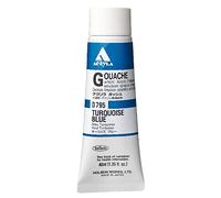 Holbein Acrylic Gouache Artists Acrylic Polymer Emulsion, 40ml Turquoise Blue (D795A)