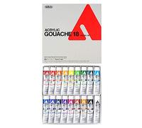 Holbein Acrylic La Gouache Set 18 Colour Set (Japan Import),multi-coloured,D414