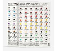 Holbein : Artists' Watercolour Paint : Dot Card : 108 Colours
