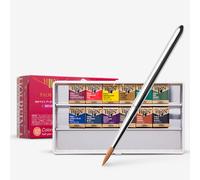 Holbein : Artists' Watercolour Paint : Half Pan : Palm Box Set of 12