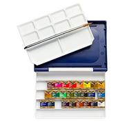 Holbein : Artists' : Watercolour Paint : Half Pan : Plastic Case Set of 24
