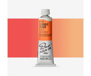 Holbein : Duo Aqua : Watermixable Oil Paint : 40ml : Luminous Orange