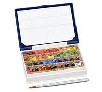 Holbein Watercolour Set : Palm Plastic Case : 36 Half Pans