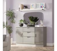 Holborn 2 Door 3 Drawer Sideboard (Ready Assembled) Ready Assembled 2 U Mid Grey One Size