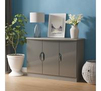 Holborn 3 Door Sideboard (Ready Assembled) Ready Assembled 2 U Mid Grey One Size