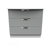 Holborn 3 Drawer Chest (Ready Assembled) Ready Assembled 2 U Dark Grey One Size