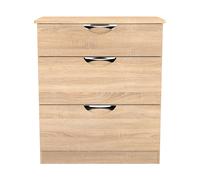 Holborn 3 Drawer Deep Chest (Ready Assembled) Ready Assembled 2 U Light Oak One Size