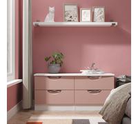 Holborn 4 Drawer Bed Box (Ready Assembled) Ready Assembled 2 U Dusty Pink One Size