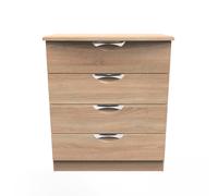 Holborn 4 Drawer Chest (Ready Assembled) Ready Assembled 2 U Light Oak One Size