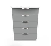 Holborn 5 Drawer Chest (Ready Assembled) Ready Assembled 2 U Dark Grey One Size