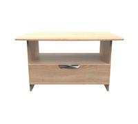 Holborn Bottom Drawer Coffee Table (Ready Assembled) Ready Assembled 2 U Light Oak One Size