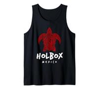 Holbox Island Mexico Tribal Sea Turtle Island Design Tank Top