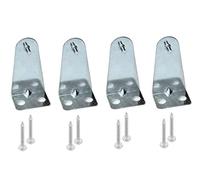 Hold Down Brackets 4pcs Metal Blind Brackets Bottom Rail Holder Replacements for Horizontal Blinds and Window Shades