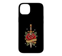 Hold Fast Dagger Rose Traditional Tattoo Flash Old Ink Case for iPhone 14 Plus