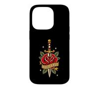 Hold Fast Dagger Rose Traditional Tattoo Flash Old Ink Case for iPhone 14 Pro